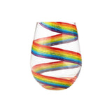 Rainbow Stemless Wine Glass by Lolita®-Stemless Wine Glass-Designs by Lolita® (Enesco)-Top Notch Gift Shop