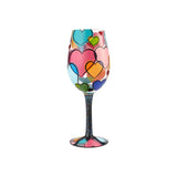 Love Is All Around Us Wine Glass by Lolita®-Wine Glass-Designs by Lolita® (Enesco)-Top Notch Gift Shop