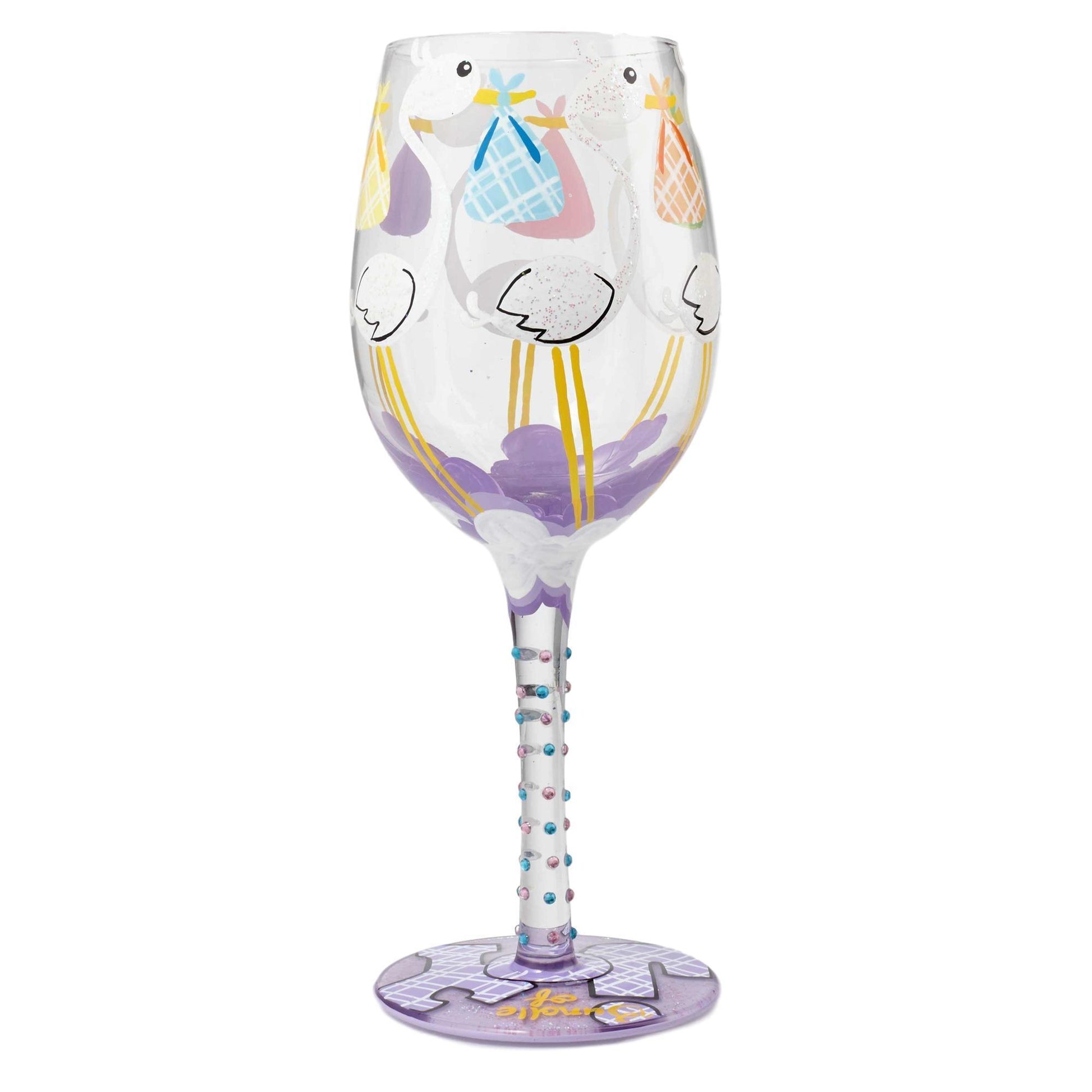 Bundle of Joy Wine Glass by Lolita®-Wine Glass-Designs by Lolita® (Enesco)-Top Notch Gift Shop