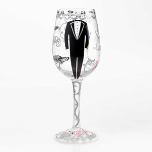 Groom Wine Glass by Lolita®-Wine Glass-Designs by Lolita® (Enesco)-Top Notch Gift Shop