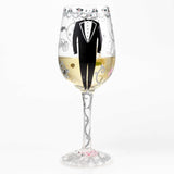 Groom Wine Glass by Lolita®-Wine Glass-Designs by Lolita® (Enesco)-Top Notch Gift Shop