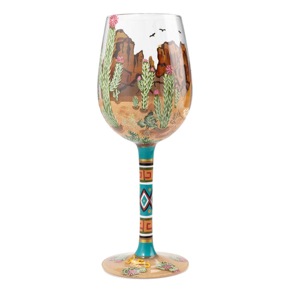 Southwest Wine Glass by Lolita®-Wine Glass-Designs by Lolita® (Enesco)-Top Notch Gift Shop