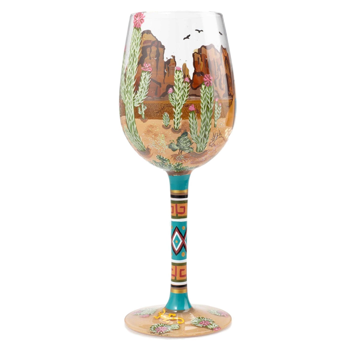 Southwest Wine Glass by Lolita®-Wine Glass-Designs by Lolita® (Enesco)-Top Notch Gift Shop