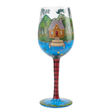 Lake House Wine Glass by Lolita®-Wine Glass-Designs by Lolita® (Enesco)-Top Notch Gift Shop