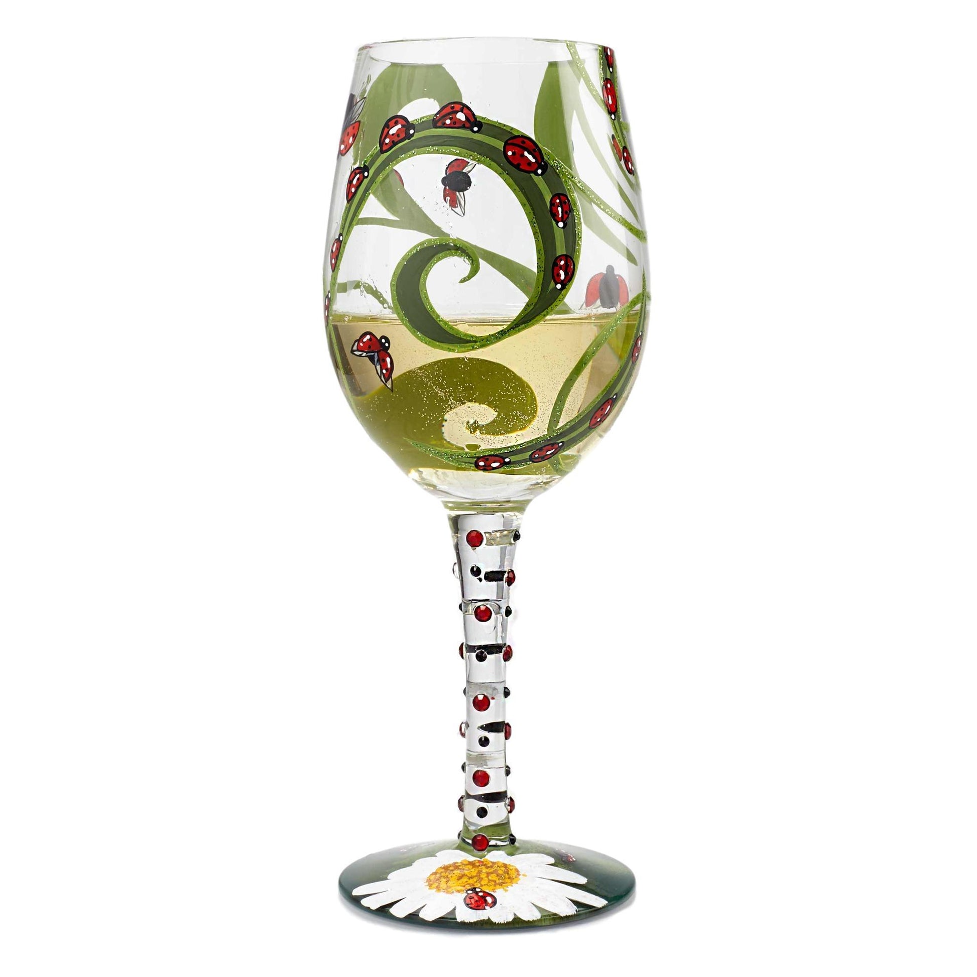 Ladybug Wine Glass by Lolita®-Wine Glass-Designs by Lolita® (Enesco)-Top Notch Gift Shop