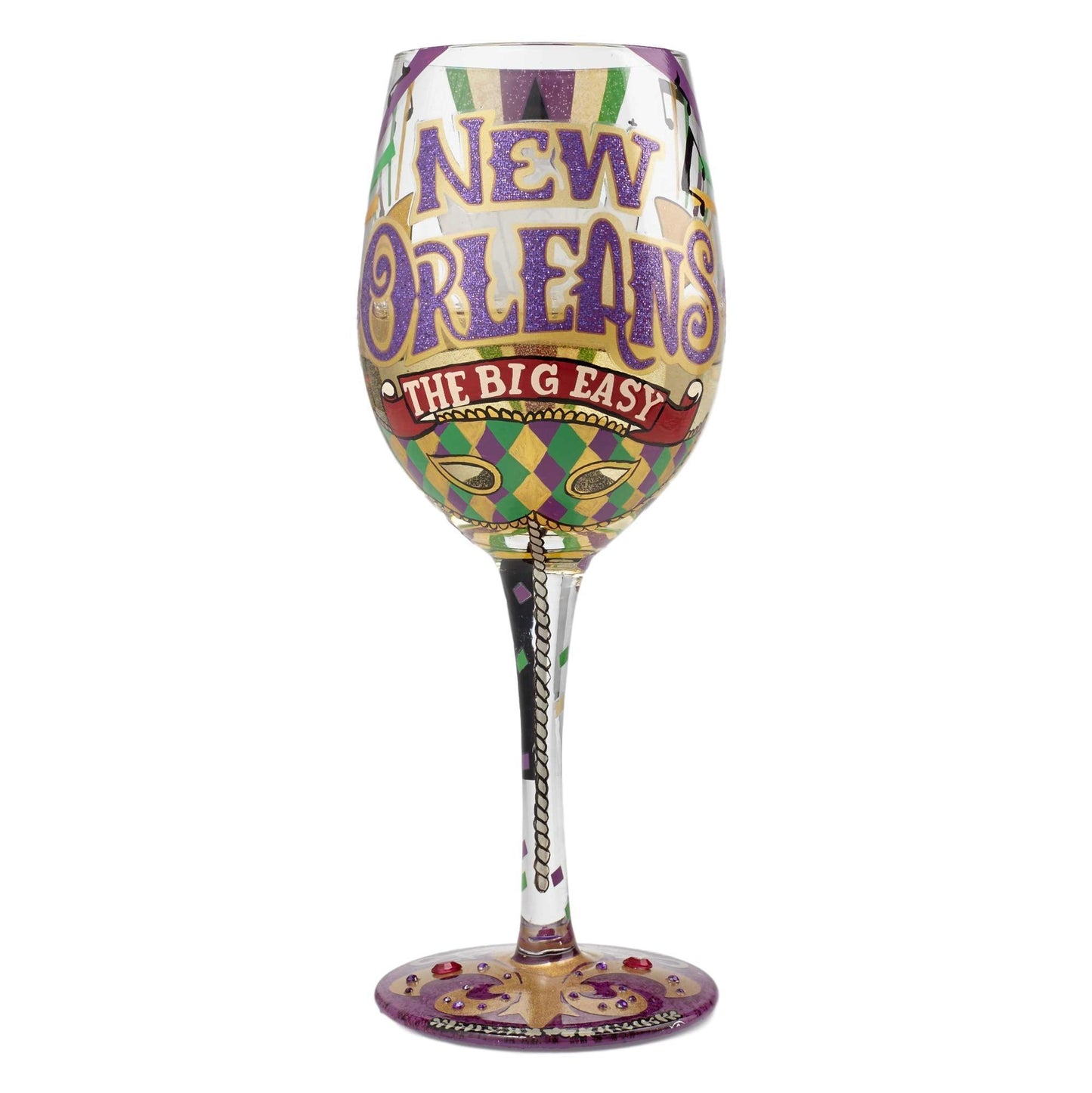 The Big Easy Wine Glass by Lolita®-Wine Glass-Designs by Lolita® (Enesco)-Top Notch Gift Shop