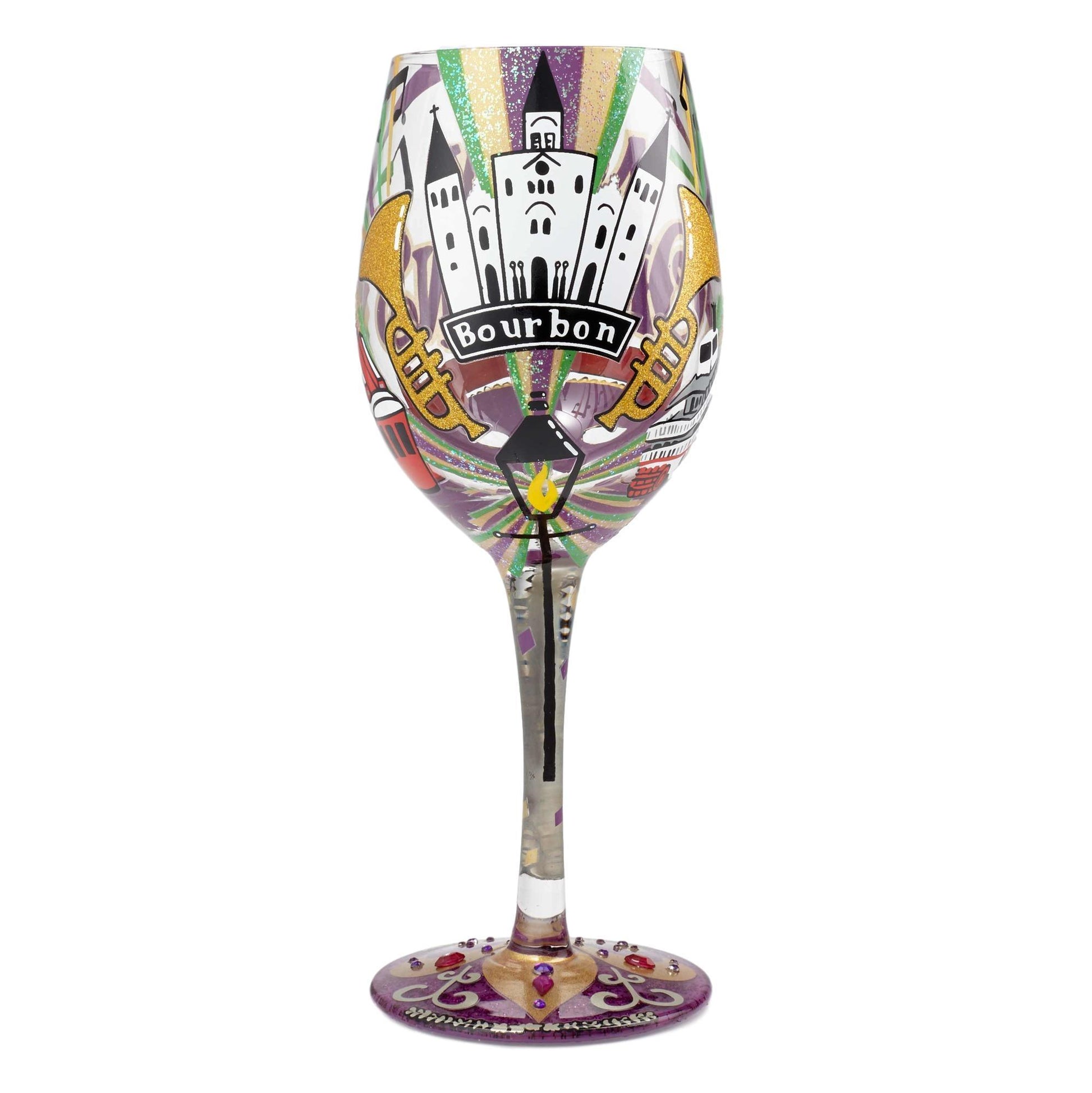 The Big Easy Wine Glass by Lolita®-Wine Glass-Designs by Lolita® (Enesco)-Top Notch Gift Shop