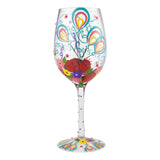 Happy Friendversary Wine Glass by Lolita®-Wine Glass-Designs by Lolita® (Enesco)-Top Notch Gift Shop