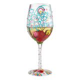 Happy Friendversary Wine Glass by Lolita®-Wine Glass-Designs by Lolita® (Enesco)-Top Notch Gift Shop