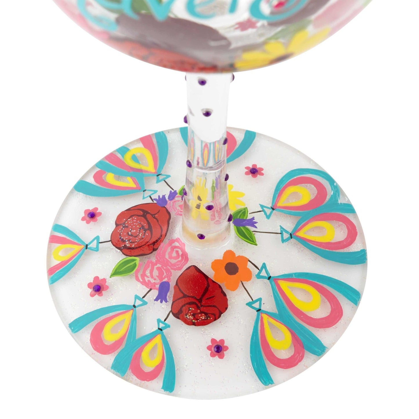 Happy Friendversary Wine Glass by Lolita®-Wine Glass-Designs by Lolita® (Enesco)-Top Notch Gift Shop