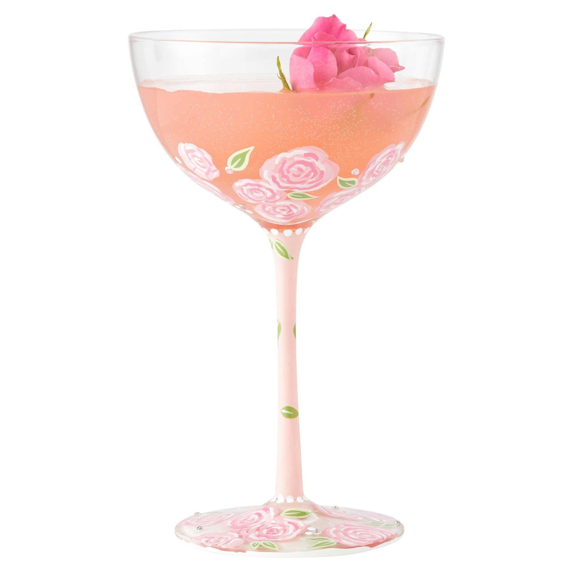 Pink Lady Coupe Glass by Lolita-Coupe Glasses-Designs by Lolita® (Enesco)-Top Notch Gift Shop