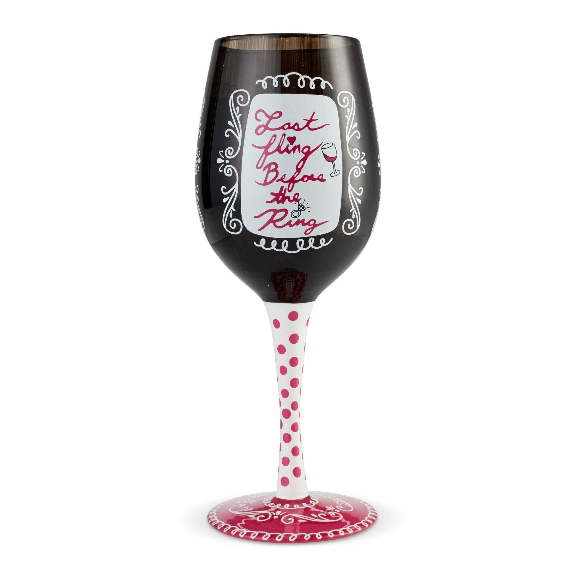 Bachelorette Wine Glass by Lolita®-Wine Glass-Designs by Lolita® (Enesco)-Top Notch Gift Shop