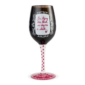 Bachelorette Wine Glass by Lolita®-Wine Glass-Designs by Lolita® (Enesco)-Top Notch Gift Shop