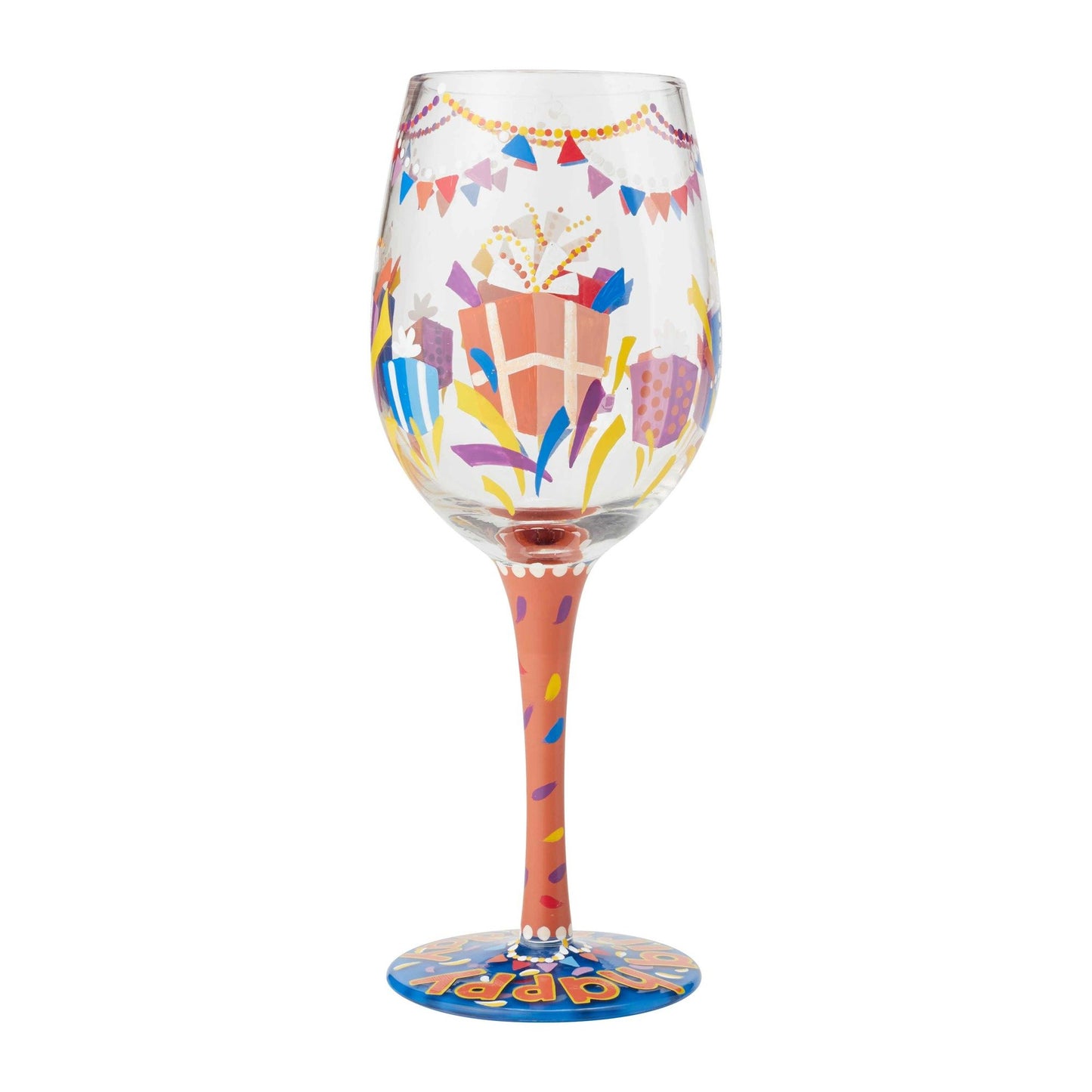 Birthday Present Wine Glass by Lolita-Wine Glass-Designs by Lolita® (Enesco)-Top Notch Gift Shop