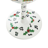 Singing in the Snow Wine Glass by Lolita®-Wine Glass-Designs by Lolita® (Enesco)-Top Notch Gift Shop