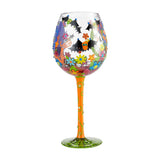 Sugar Skulls 2 Super Bling Wine Glass by Lolita®-Wine Glass-Designs by Lolita® (Enesco)-Top Notch Gift Shop