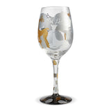 Visions of Reindeer Wine Glass by Lolita®-Wine Glass-Designs by Lolita® (Enesco)-Top Notch Gift Shop