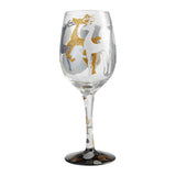Visions of Reindeer Wine Glass by Lolita®-Wine Glass-Designs by Lolita® (Enesco)-Top Notch Gift Shop