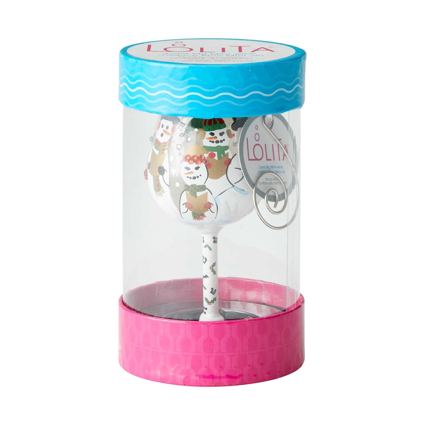 Singing in the Snow Mini Wine Glass Ornament by Lolita®-Ornament-Designs by Lolita® (Enesco)-Top Notch Gift Shop