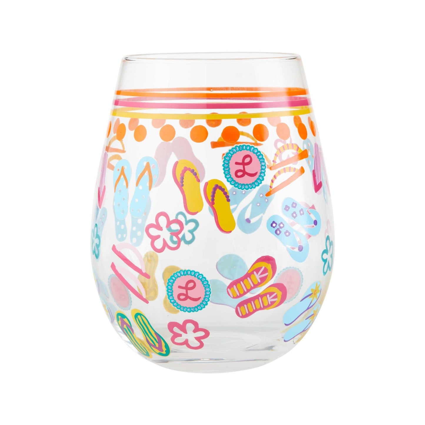 Flip Flips Stemless Wine Glass by Lolita®-Stemless Wine Glass-Designs by Lolita® (Enesco)-Top Notch Gift Shop