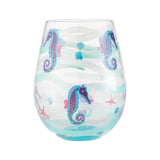 Seahorse Stemless Wine Glass by Lolita®-Stemless Wine Glass-Designs by Lolita® (Enesco)-Top Notch Gift Shop