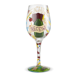 Teacher's Recess Wine Glass by Lolita®-Wine Glass-Designs by Lolita® (Enesco)-Top Notch Gift Shop