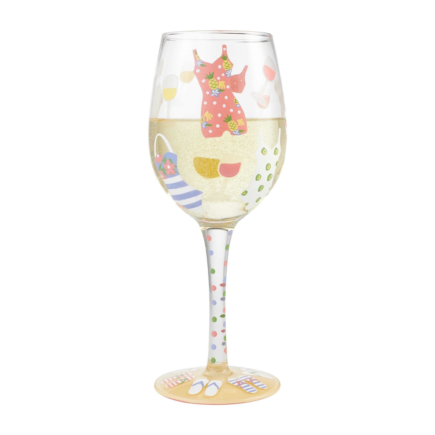 Cabana Cutie Wine Glass by Lolita®-Wine Glass-Designs by Lolita® (Enesco)-Top Notch Gift Shop