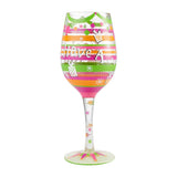 Cool Yule Wine Glass by Lolita®-Wine Glass-Designs by Lolita® (Enesco)-Top Notch Gift Shop