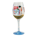 Just Chillin' Wine Glass by Lolita®-Wine Glass-Designs by Lolita® (Enesco)-Top Notch Gift Shop