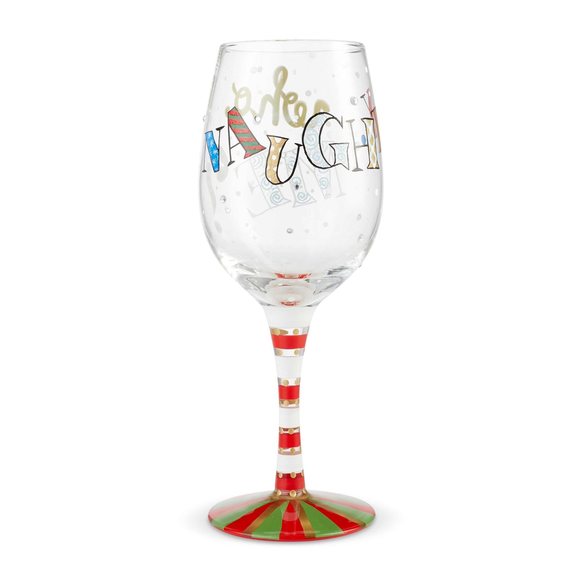 Naughty...Who Me? Wine Glass by Lolita®-Wine Glass-Designs by Lolita® (Enesco)-Top Notch Gift Shop