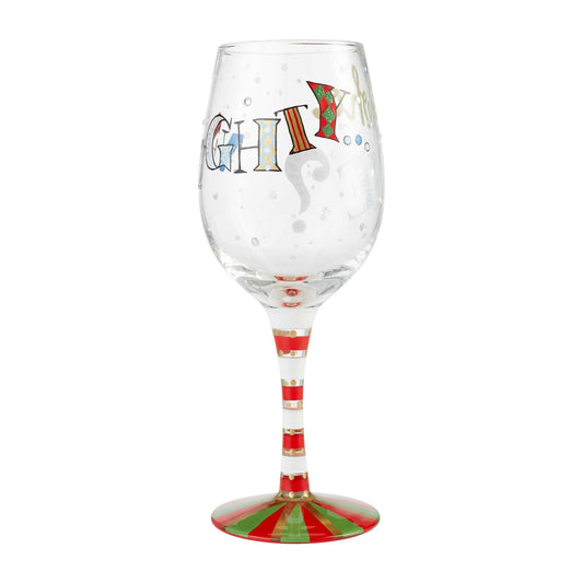 Naughty...Who Me? Wine Glass by Lolita®-Wine Glass-Designs by Lolita® (Enesco)-Top Notch Gift Shop