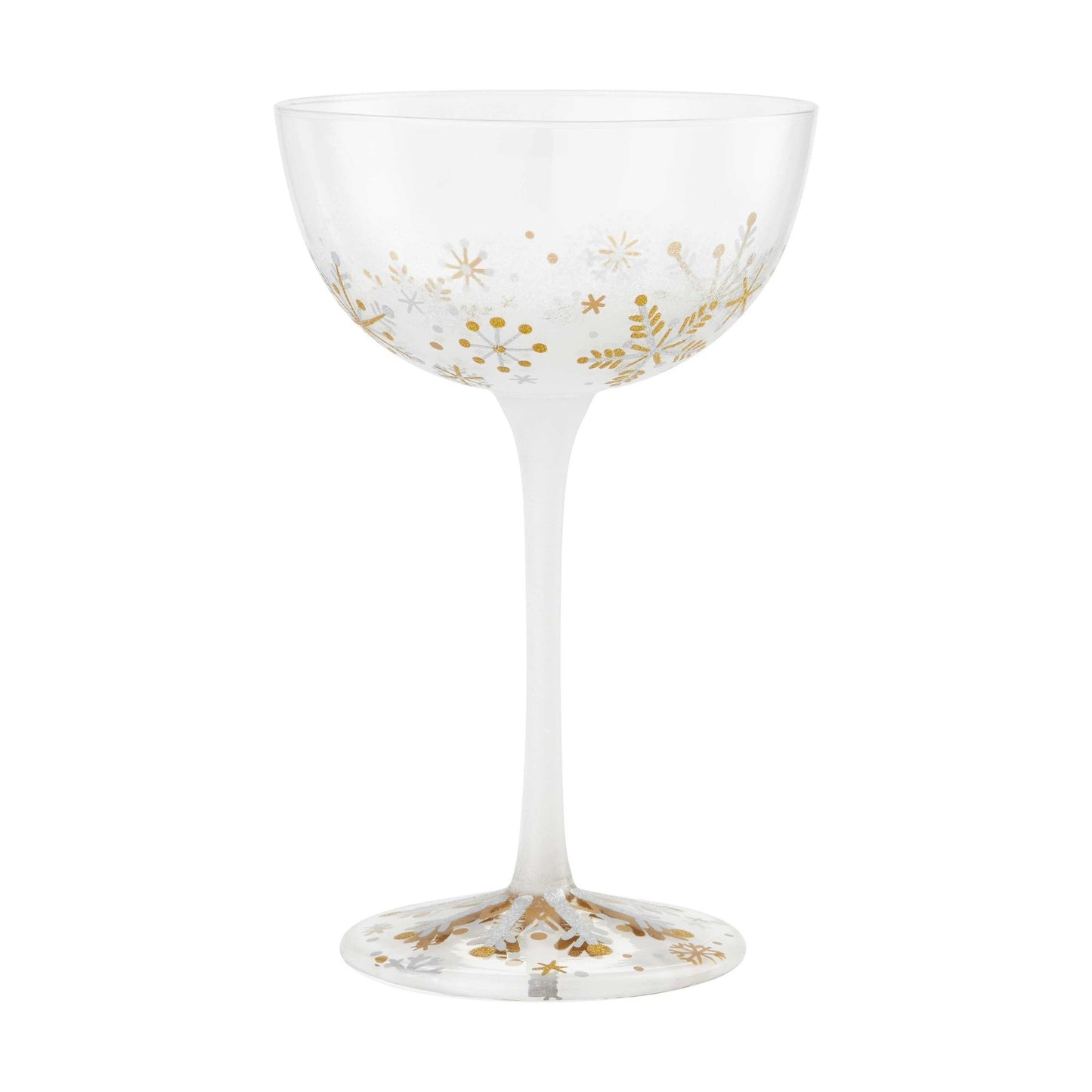 First Snowflakes Coupe Glass by Lolita-Coupe Glasses-Designs by Lolita® (Enesco)-Top Notch Gift Shop