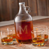 Whiskey Personalized Growler Set (4 Lowball Glasses)-Growler-JDS Marketing-Top Notch Gift Shop