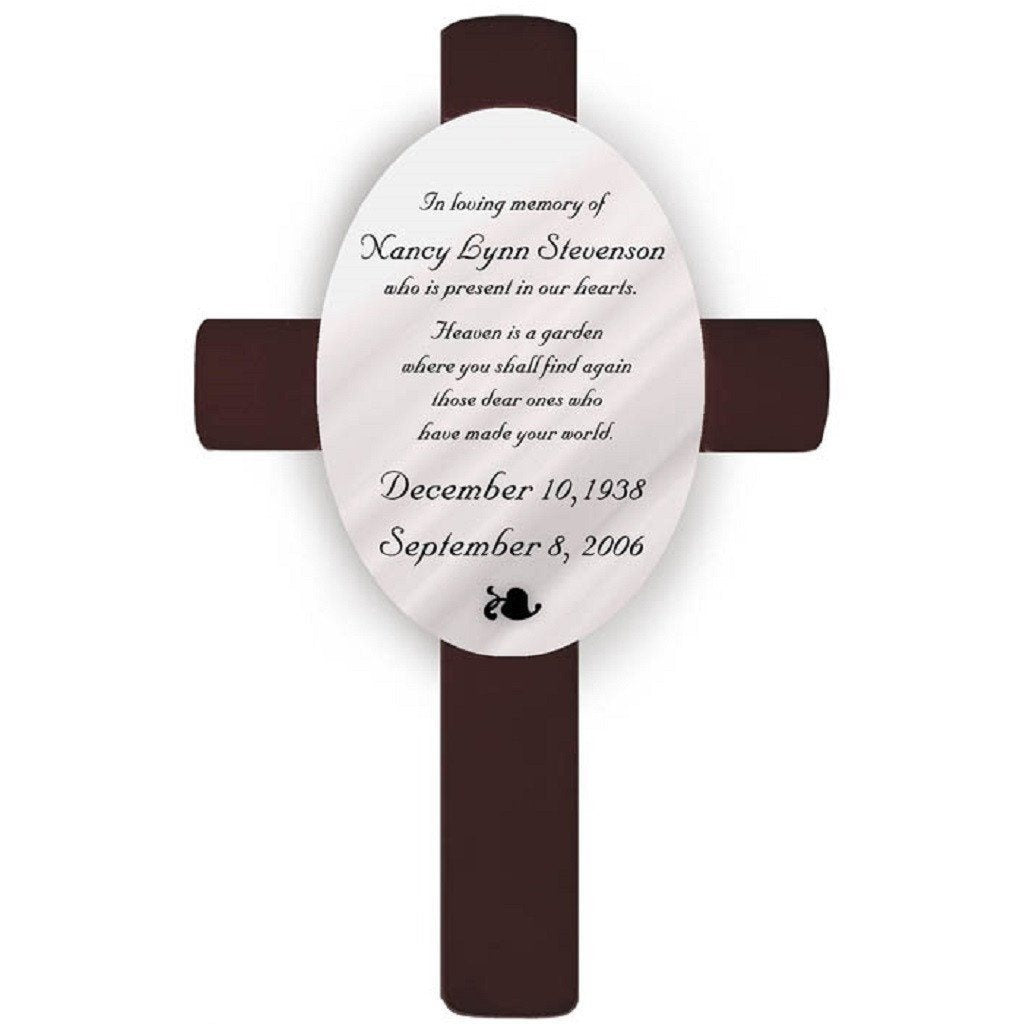 Oval Memorial Cross-Cross-JDS Marketing-Top Notch Gift Shop