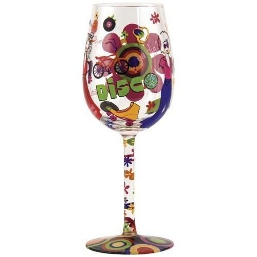 70's Girl Wine Glass by Lolita®-Wine Glass-Designs by Lolita® (Enesco)-Top Notch Gift Shop