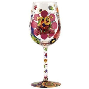 70's Girl Wine Glass by Lolita®-Wine Glass-Designs by Lolita® (Enesco)-Top Notch Gift Shop