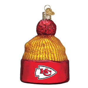 Kansas City Chiefs Hand Blown Glass Beanie Ornament-Ornament-Old World Christmas-Top Notch Gift Shop