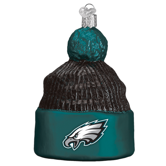 Philadelphia Eagles Hand Blown Glass Beanie Ornament-Ornament-Old World Christmas-Top Notch Gift Shop