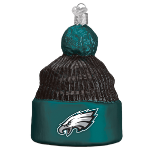 Philadelphia Eagles Hand Blown Glass Beanie Ornament-Ornament-Old World Christmas-Top Notch Gift Shop