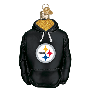 Pittsburgh Steelers Hand Blown Glass Hoodie Ornament-Ornament-Old World Christmas-Top Notch Gift Shop