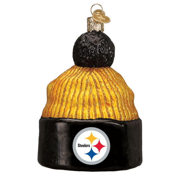 Pittsburgh Steelers Hand Blown Glass Beanie Ornament-Ornament-Old World Christmas-Top Notch Gift Shop