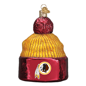 Washington Redskins Hand Blown Glass Beanie Ornament-Ornament-Old World Christmas-Top Notch Gift Shop