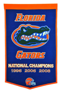University of Florida Vintage Wool Dynasty Banner With Cafe Rod-Banner-Winning Streak Sports LLC-Top Notch Gift Shop