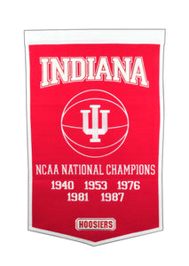 Indiana University Vintage Wool Dynasty Banner With Cafe Rod-Banner-Winning Streak Sports LLC-Top Notch Gift Shop