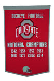 Ohio State University Vintage Wool Dynasty Banner With Cafe Rod-Banner-Winning Streak Sports LLC-Top Notch Gift Shop