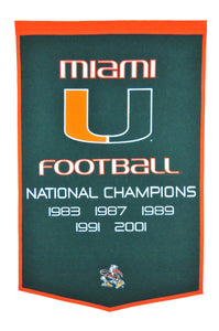 Miami University Vintage Wool Dynasty Banner With Cafe Rod-Banner-Winning Streak Sports LLC-Top Notch Gift Shop