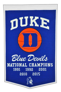 Duke University Vintage Wool Dynasty Banner With Cafe Rod-Banner-Winning Streak Sports LLC-Top Notch Gift Shop