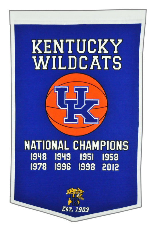 University of Kentucky Vintage Wool Dynasty Banner With Cafe Rod-Banner-Winning Streak Sports LLC-Top Notch Gift Shop