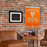 University of Tennessee Vintage Wool Dynasty Banner With Cafe Rod-Banner-Winning Streak Sports LLC-Top Notch Gift Shop