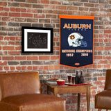 Auburn University Vintage Wool Dynasty Banner With Cafe Rod-Banner-Winning Streak Sports LLC-Top Notch Gift Shop